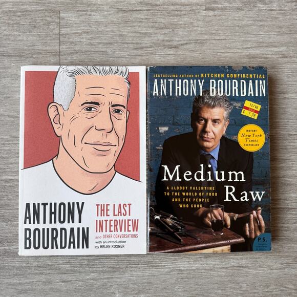 Anthony Bourdain Medium Raw & The Last Interview Softcover Book VG - Picture 1 of 5